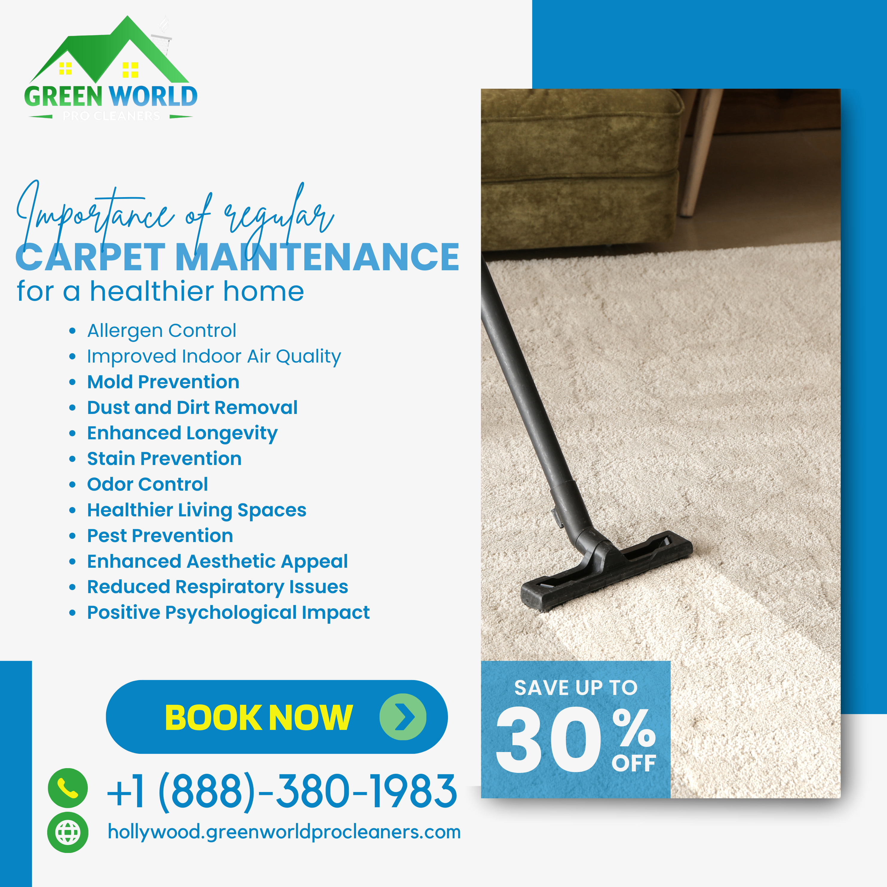 Read more about the article Maintaining clean and well-kept carpets is not just about appearances; it significantly contributes to creating a healthier home environment.